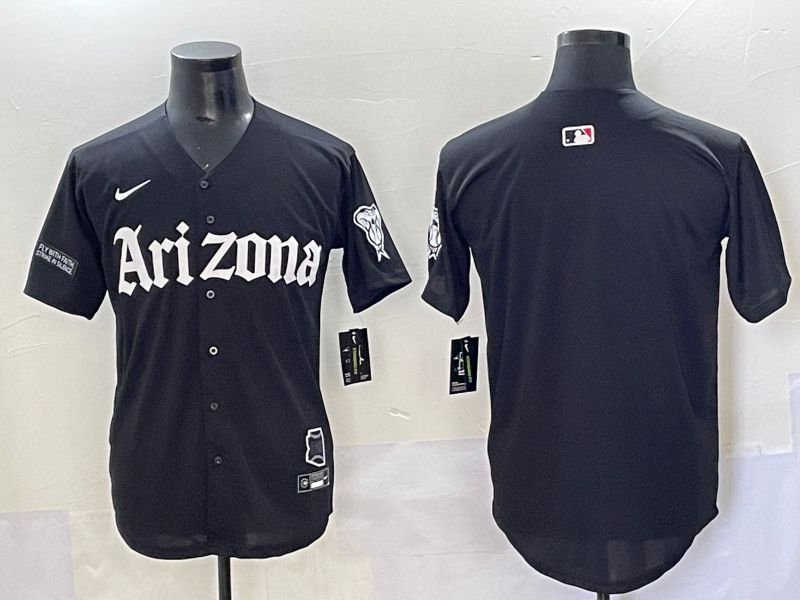 Men 2025 Arizona Diamondback Blank Black Five generations Joint Name Nike MLB Jersey style 2